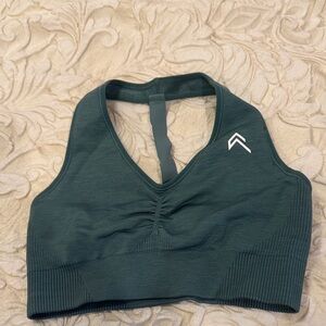 One Active Teal Sports Bra with Logo